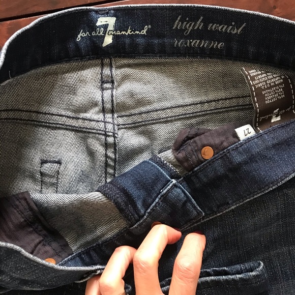 7 for all mankind dark blue jeans EUC. - Picture 3 of 4